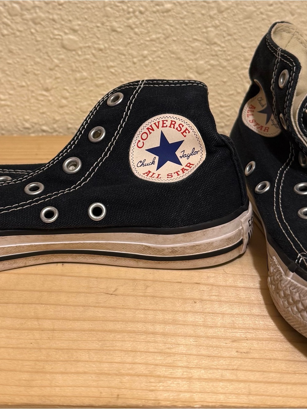 Converse High Top Sneakers - Navy and White